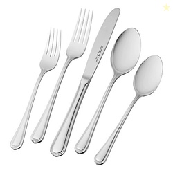 HENCKELS ALCEA FLATWARE SET, 20-PIECE, SILVER