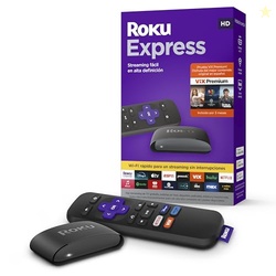Roku Express Dispositivo de Streaming HD para TV (Spanish Edition) - Con VIX Premium, Control remoto con botones de acceso rpido I Roku Express HD Streaming Device for TV, with VIX Premium Offer