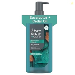 DOVE MEN + CARE Body Wash Eucalyptus & Cedar Oil Plant-Based Moisturizing Body Wash for Men, 26oz