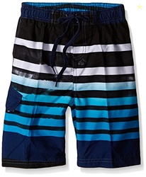 Kanu Surf Toddler Boys Reflection Quick Dry Beach Swim Trunk, Reflection Navy, 4T