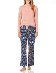 Amazon Essentials AEW-30120F21-PACK Pajama Set, Salmon Pink, Floral Camo, XXL