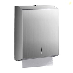 PAPER TOWEL DISPENSER WALL MOUNT - MULTIFOLD TRIFOLD PAPER TOWEL DISPENSERS, LARGE CAPACITY STAINLESS STEEL TISSUE HOLDER, SUITABLE FOR BATHROOMS AND PUBLIC PLACES