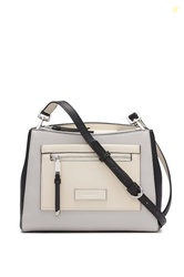Calvin Klein Hadley Triple Compartment Crossbody, Black/Cherub White/Dove, One Size