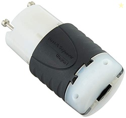 Legrand Pass & Seymour L630CCCV3 Turnlok Industrial Spec Grade Locking Connector, 30 Amp 250V, NEMA L6-30R, Black/White (1 Count)