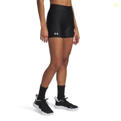 Under Armour Womens Team Shorty 4, (001) Black / / White, X-Small