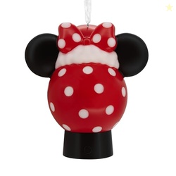 Hallmark Disney Minnie Mouse Icon with Santa Hat Christmas Ornament with Light