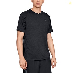 Under Armour Men's Tech 2.0 V-Neck Short-Sleeve T-Shirt , Black (001)/Graphite, Large