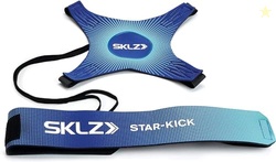 SKLZ STAR-KICK HANDS-FREE ADJUSTABLE SOLO SOCCER TRAINER - FITS BALL SIZES 3, 4, AND 5 (COBALT)