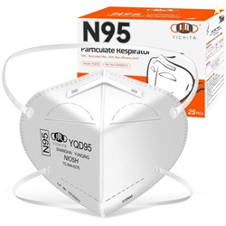 N95 Mask NIOSH Approved 25-Pack