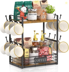 EsLuker.ly Coffee Mug Cup Holder Tree Bar Station Organizer