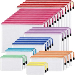 EOOUT 30pcs Mesh Zipper Pouch Bags