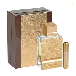 AMBER OUD GOLD 999.9 - DUBAI EDITION BY AL HARAMAIN FOR WOMEN - 3.33 OZ EXTRAIT DE PARFUM SPRAY
