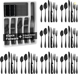 49Pcs Silverware Set with Organizer