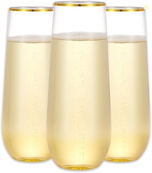 N9R 12PCS Plastic Champagne Flutes