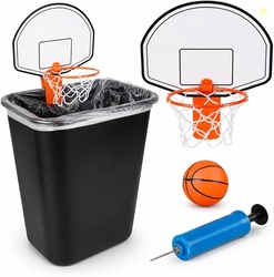 ArtCreativity Mini Basketball Hoop Trash Can Set