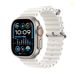 Apple Watch Ultra 2 [GPS + Cellular, 49mm] - Titanium Case With White 