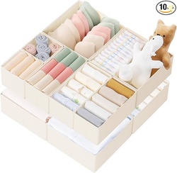 Criusia Drawer Organizer Clothes, 10 Pack 