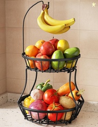 2-Tier Fruit Basket Bowl 