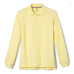 French Toast Boys' Pique Polo School Uniform Shirt with Long Sleeves f