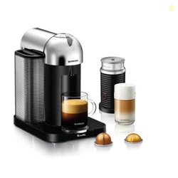 Nespresso Vertuo Coffee and Espresso Maker by Breville, Chrome with Ae