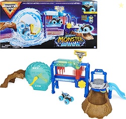 Monster Jam, Megalodon Monster Wash, Includes Color-Changing Truck, In