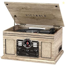 Victrola The Quincy 6-in-1 Bluetooth Record Player & Multimedia Center