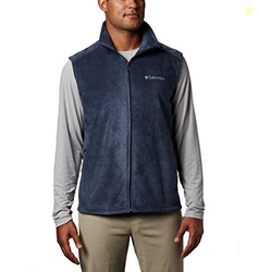 Columbia Mens Steens Mountain Fleece Vest, Collegiate Navy, XX-Large