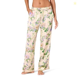 Amazon Essentials Women's Regular-Fit Full-Length Satin Pajama Pants, 