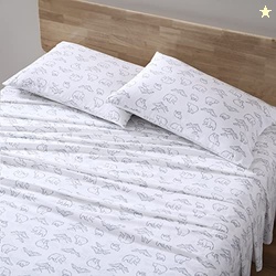 Eddie Bauer - King Sheets, Cotton Percale Bedding Set, Crisp & Cool Ho