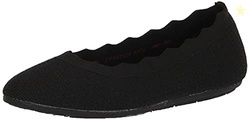 Skechers Women's Cleo 2.0 - Love Spell Scalloped Knit Skimmer Flats wi