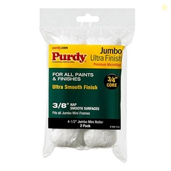 Purdy 140624052 Jumbo Mini Ultra Finish Roller Replacements, 2-Pack, 4