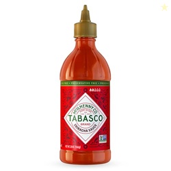 TABASCO Brand Sriracha Sauce, Medium Hot Sauce, Easy-to-Squeeze Bottle
