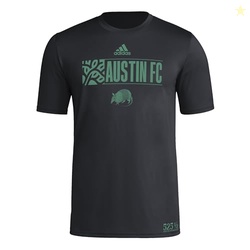 adidas Men's Austin City FC Jersey Hook Short Sleeve Pre-game Jersey, 