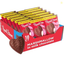 RUSSELL STOVER Valentine's Day Milk Chocolate Marshmallow Heart, 1.3 o