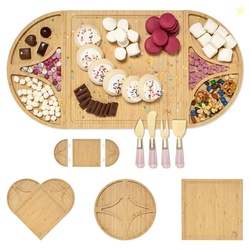 Paris Hilton Charcuterie Board and Serving Set, Customizable and Magne