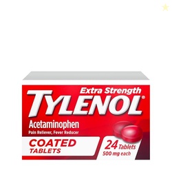 Tylenol Extra Strength Pain Reliever & Fever Reducer, Round Coated Tab