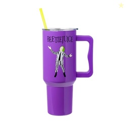Silver Buffalo Tim Burton Beetlejuice Double Walled Stainless Steel Tu
