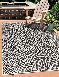 Unique Loom Outdoor Collection Area Rug - Cape Town (3' 3' x 5' 3' Rec