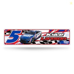 Rico Industries NASCAR Racing Kyle Larson No. 5 Metal Street Sign 4" x