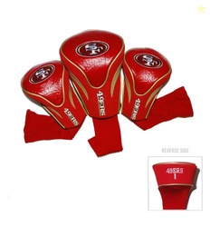 Team Golf NFL San Francisco 49ers Contour Golf Club Headcovers (3 Coun