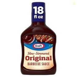 Kraft Original Slow-Simmered Barbecue BBQ Sauce, 18 oz Bottle
