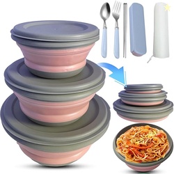 RMAMSCOV Collapsible Camping Bowl, 3 pcs