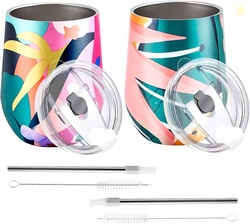 PLATINIUM Stainless Steel Wine Tumbler(2 Pack)