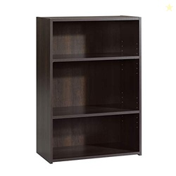 Sauder Beginnings 3-Shelf Bookcase, Bookshelf with Adjustable Storage 