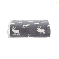 Eddie Bauer - Throw Blanket, Brushed Fleece & Plush Sherpa Bedding, Bl