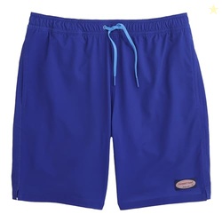 Vineyard Vines Men's 7 Inch Solid Chappy Swim Trunks, Maritime Blue, X