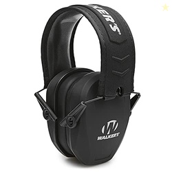 Walker's Razor Slim Passive Earmuff - Ultra Low-Profile Earcups - Blac