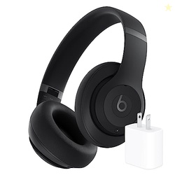 Beats Studio Pro in Black with Apple 20W USB-C Power Adapter