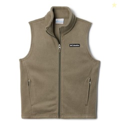 Columbia Baby Steens MTN Fleece Vest, Stone Green, 3/6
