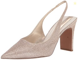 Franco Sarto Womens Averie Pointed Toe Slingback High Heel Pump, Plati